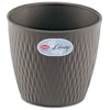 Stefanplast gėlių vazonas Liberty Ø20x19cm ruda