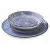 Lumarko STRIPES Mėlynas pietų rinkinys 18 dalių. 27/19/20 cm dubenėliai, 550 ml