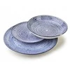 Lumarko STRIPES Mėlynas pietų rinkinys 18 dalių. 27/19/20 cm dubenėliai, 550 ml