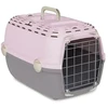 Stefanplast Transport cage Horizon 1 with metal door 48x32x30cm pink/pilkas