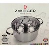 Puodas ZWIEGER VERON 3,9 l su dangčiu 22 cm / nerūdijantis plienas