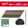 Lun Fix MILWAUKEE VINYS 34° ŽIEDINĖS APVALIA GALVUTE ŠVIESIOS 80mm /2200vnt. SKIRTOS M18FFN