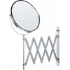 Beliani Sieninis kosmetinis veidrodis su laikikliu YVELINES 57 cm 36 cm, metalinis, sidabrinis