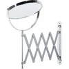 Beliani Sieninis kosmetinis veidrodis su laikikliu YVELINES 57 cm 36 cm, metalinis, sidabrinis