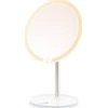 Kosmetinis pastatomas veidrodis su apšvietimu ETA Fenité Cosmetic Mirror, Baltos spalvos