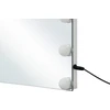 Beliani Vonios veidrodis LED LUCENAY 40 cm 50 cm sidabrinis