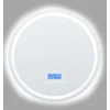 Beliani Vonios veidrodis su LED apšvietimu BROGNON 60 cm, integruotas „Bluetooth“ garsiakalbis, sidabrinis