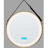 Beliani LED vonios veidrodis DAROIS 60 cm x 60 cm su integruotu Bluetooth garsiakalbiu, auksinis