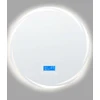 Beliani Vonios kambario veidrodis su LED apšvietimu TANAY 60 cm 60 cm su įmontuotu Bluetooth garsiakalbiu sidabrinis