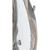 Beliani Sieninis veidrodis LINAS 51 cm 67 cm Pilkas