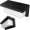 LVT sieninis šviestuvas LVT Lagos 7925 sieninis šviestuvas sodo sieninis šviestuvas IP54 1x12W LED 4000K 840lm su judesio jutikliu juoda/balta