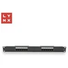 LYNX 19" komutacinė panelė, 12 prievadų, UTP Cat6, 50µ, neekranuota, juoda