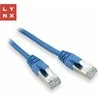 LYNX FTP jungiamasis kabelis Cat5e PVC, CCA, 1 m, mėlynas (pakuotėje 10 vnt.)