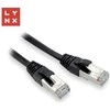 LYNX FTP jungiamasis kabelis Cat5e PVC, CCA, 0,3 m, juodas (pakuotėje 10 vnt.)