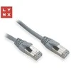 LYNX FTP jungiamasis kabelis Cat5e PVC, CCA, 1m, pilkas (pakuotėje 10 vnt.)