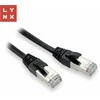 LYNX FTP jungiamasis kabelis Cat5e PVC, CCA, 0,5 m, juodas (pakuotėje 10 vnt.)