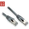 LYNX FTP jungiamasis kabelis Cat6, PVC, 0,3 m, pilkas (pakuotėje 10 vnt.)