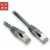 LYNX FTP jungiamasis kabelis Cat6, PVC, 1m, pilkas (pakuotėje 10 vnt.)