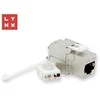 LYNX keystone STP Cat5e, savisriegis, sidabrinis
