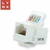 LYNX keystone UTP Cat5e, savaime šviečiantis, 90 laipsnių, baltas