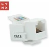 LYNX keystone UTP Cat6, savisriegis, 90 laipsnių, baltas