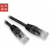 LYNX UTP jungiamasis kabelis Cat5e, PVC, CCA, 0,1 m, juodas (pakuotėje 10 vnt.)