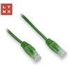 LYNX UTP jungiamasis kabelis Cat5e, PVC, CCA, 0,1 m, žalias (pakuotėje 10 vnt.)