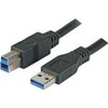 M-Cab USB kabelis Mcab USB-A - USB-B 3 m juoda (7300036)