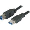 M-Cab USB kabelis Mcab USB-A - USB-B 3 m juoda (7300036)