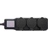 m_Rittal InLine® maitinimo kabelis Išorinis lizdų blokas 3 padėčių apsauginis kontaktas IP44 su jungikliu 3 m