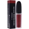 MAC Cosmetics skysti lūpų dažai „Powder Kiss“ (skysti lūpų dažai) 5 ml, 975 Ruby Boo