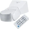 Czujnik „Maclean“ PIR judesio jutiklis, infraraudonųjų spindulių, su nuotolinio valdymo pultu, maks. 800 W (lemputė), maks. 1200 W (LED), MCE241