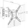 Laikiklis Maclean TV or monitorius mount, universal, max VESA 400x400, 23-55", 30kg, juodas, MC-701N
