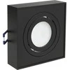 Oprawa Įleidžiamas šviestuvas, LED vamzdinis „Maclean“, taškinis, SPOT, MR16/GU10, juodas, 94x94x32 mm, kvadratinis, aliuminis, MCE464 B