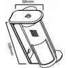 Maclean Mini alarm su judesio jutikliu PIR sygn. MCE311W