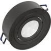 Oprawa Įleidžiamas šviestuvas, „Maclean“ LED vamzdinis, taškinis, SPOT, MR16/GU10 šviesos šaltiniams, juodas, 94x32 mm, apvalus, aliuminis, MCE462 B