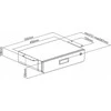 Maclean MC-461 Under Desk Lockable Drawer 5kg Organizer Juodas max 5kg