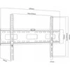 Maclean TV MC-419 sieninis laikiklis 32"-100" VESA 600x400 45kg pakreipimas Universalus reguliuojamas gulsčiukas Priedai Plokščias, sunkiasvoris