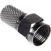 Wtyk „Maclean“ palydovinis F tipo kištukas, TV sistema, RG5.9, RG6, 6,8 mm, nikelis su tarpine, profesionalus, juodas, MCTV-903