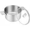 Maestro Puodas plieno su dangteliu na indukcję gaz 24cm 5.7L MAESTRO MR-3521-24
