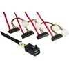 MAG FF 8482 - SFF- 8643, 0,75 m, raudona (SAS- 43FNL- PW- 75)