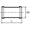 Magnaplast HTU stumdomas mufa DN 32mm (420208)