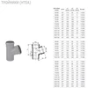 Magnaplast Tee vidaus nuotekų sistemai PP 160/160/87 HTEA pilka