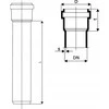 Lauko kanalizacijos vamzdis Magnaplast, Ø 110 mm, SN4, 1 m