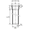 Magnaplast Vidaus kanalizacijos vamzdis HTEM su mova,, d 110, 500 mm