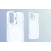 Dėklas Baseus Apple iPhone 16 TouchButton Magnetic dėkals telefonui skaidrus