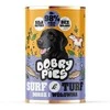 Dobry Pies Šunų Maistas - DOBRY šunims Surf &amp; Turf Upėtakis ir Laukinė Jautiena Šlapias Maistas 400g