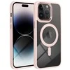 OEM dėklas, skirtas „iPhone 17 AIR“ spalvotam „Edge Mag Cover“, suderinamas su „MagSafe“, rožinis