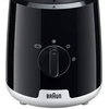 Maišytuvas Braun JB1051BK Household PowerBlend 1 ze szklaną nasadką blendera 1,5 l su kubkiem na wynos, gadżety kuchenne do kruszenia, przecierania i mieszania, funkcja kruszenia lodu, 2 prędkości