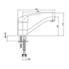 Bazinė baterija Invena Chromas (H / BU- 05- K01)
